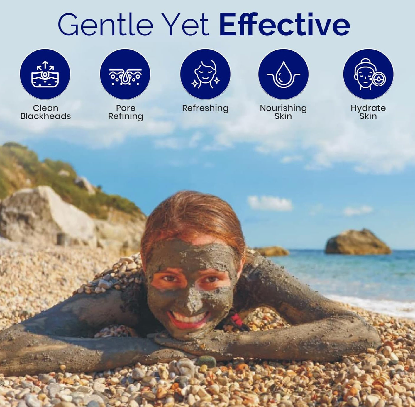 Dead Sea Mud Mask for Face and Body - Spa Quality Pore Reducer for Acne
