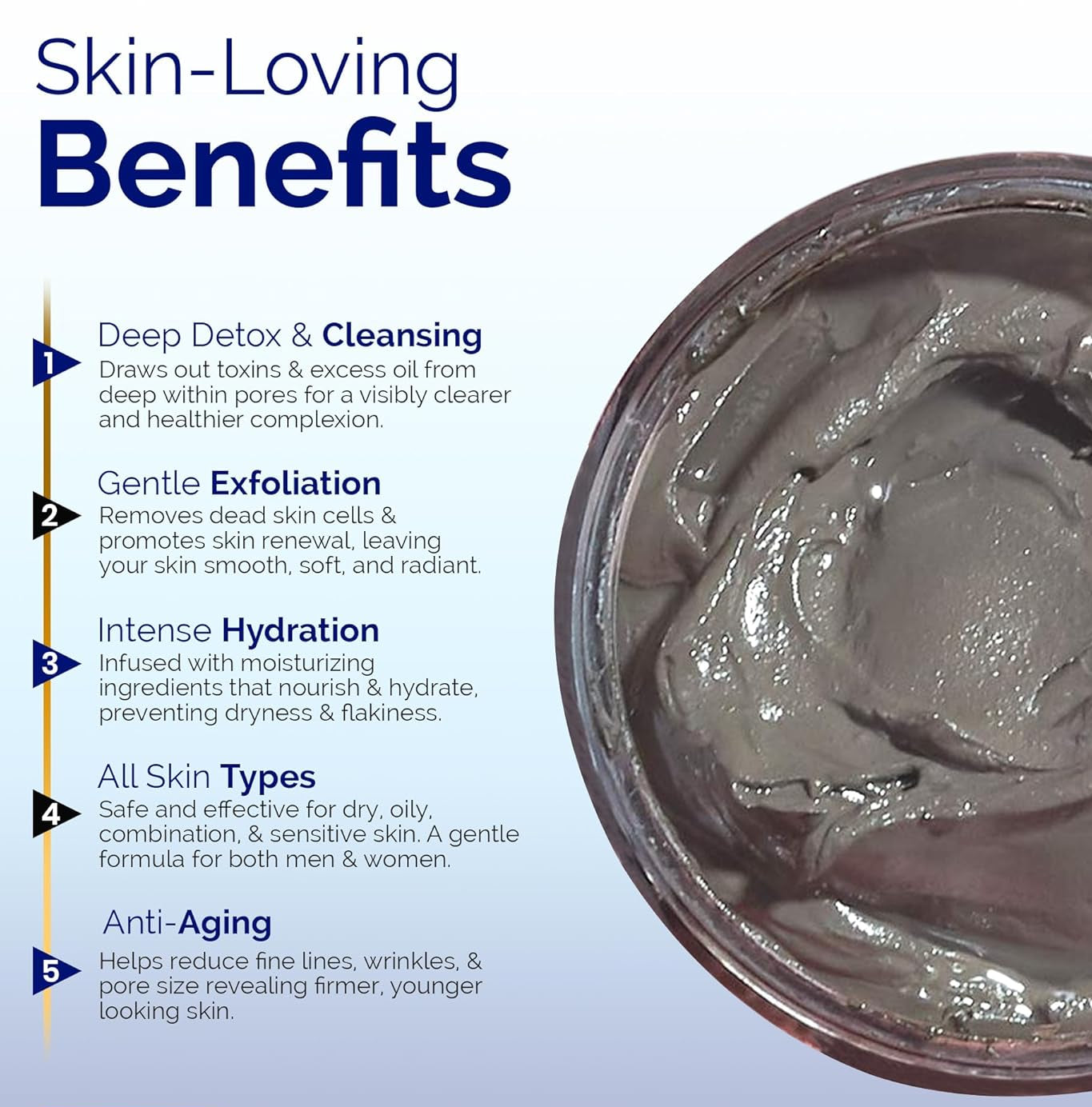 Dead Sea Mud Mask for Face and Body - Spa Quality Pore Reducer for Acne
